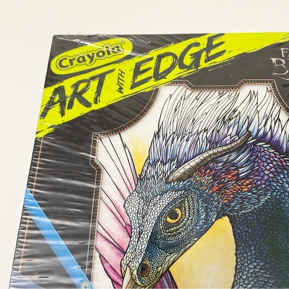 Crayola Art with Edge Fantastic Beasts 30 Page Colouring Book Adult Coloring - Picture 3 of 16
